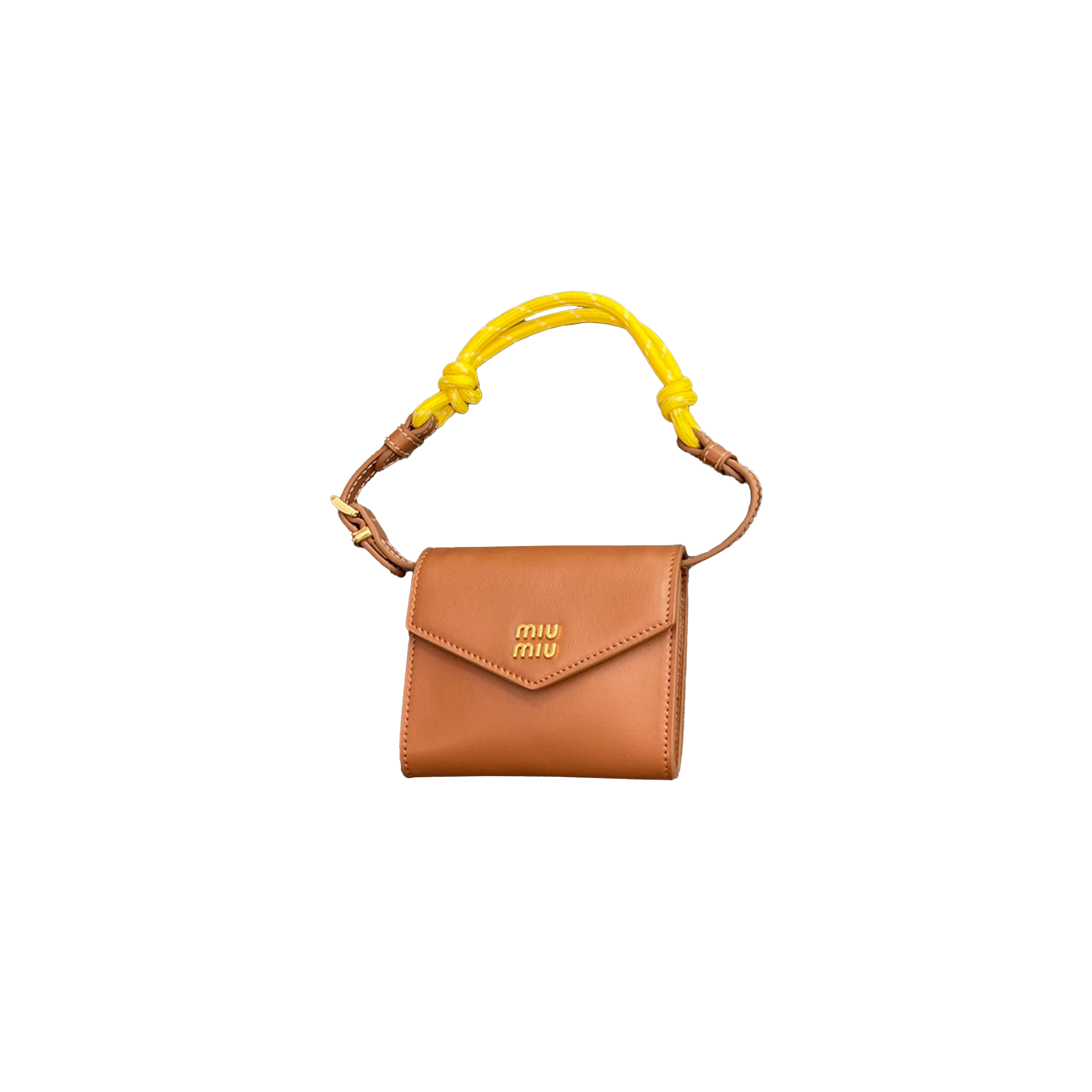 M*um*u leather shoulder wallet 5mt024 (10.5*8.5*2cm)